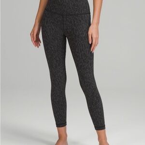 Lululemon Wunder Under High Rise Tights 25 inch Full on Luxtreme